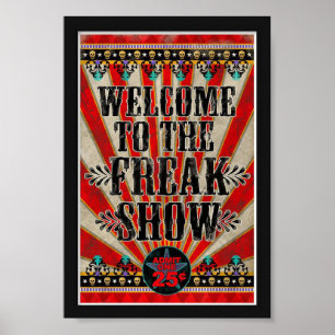 Plakat - Willkommen in der Freak Show