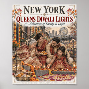 Plakat zu Queens Diwali-Lichter