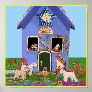 Plakat: Zuhause ist, wo Wheaten ist Poster