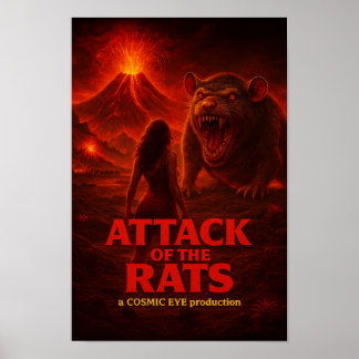 Plakat zum Angriff der Ratten