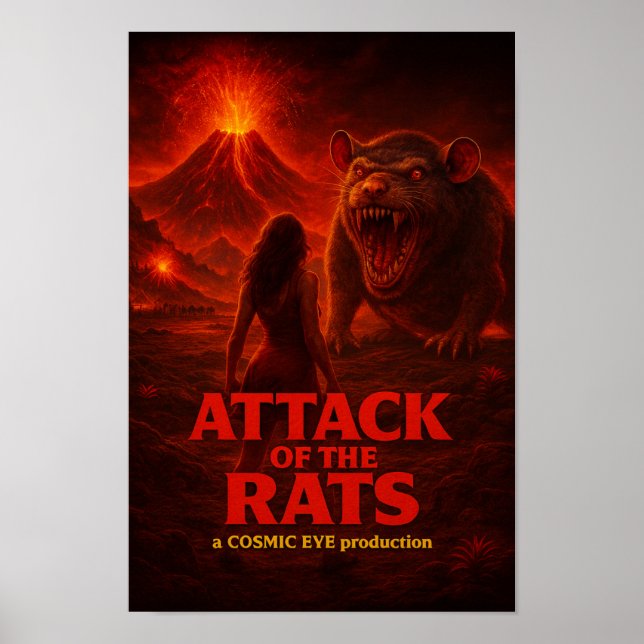 Plakat zum Angriff der Ratten (Vorne)