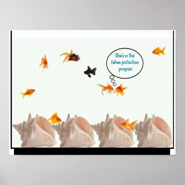 Plakat zum Schutz von Fischen (Vorne)