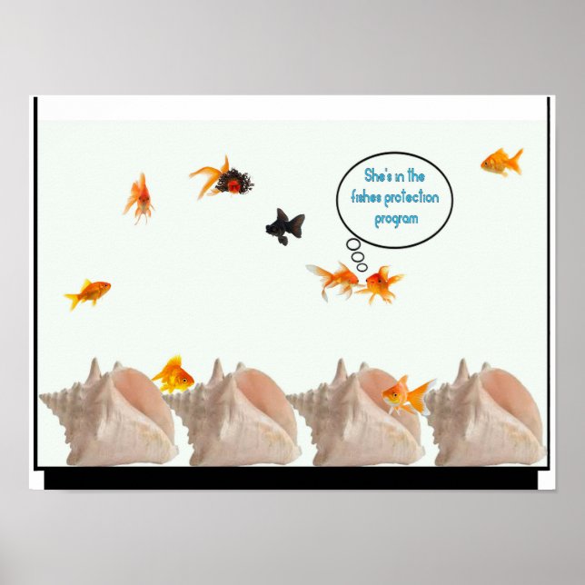 Plakat zum Schutz von Fischen (Vorne)