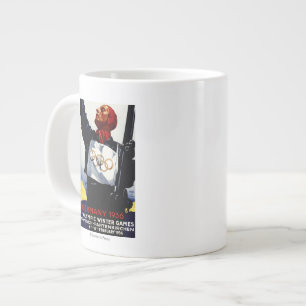 Plakat zur Olympischen Winterspielen 1936 Jumbo-Tasse