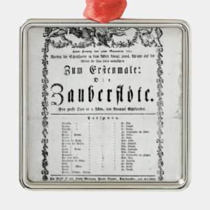 Plakatanzeige von ` das magische Flute Ornament Aus Metall