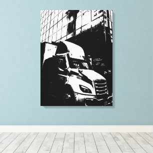 Plakatartiger LKW in Montreal Kanada Leinwanddruck