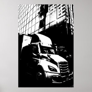 Plakatartiger LKW in Montreal Kanada Poster