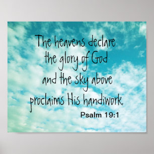 Plakatbibel Vers Drehbuch Original-Foto Poster