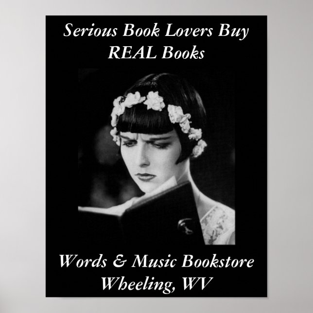 Plakatbuch Liebhaber Buchhandlung Wheeling WV. Poster (Vorne)