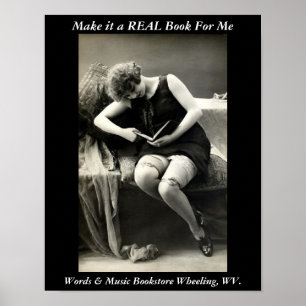 Plakatbuchhandlung drehendes wv. wirkliche Bücher Poster