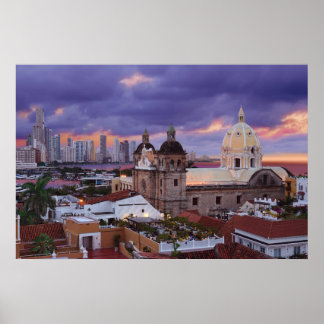 Plakatdruck Cartagena, Kolumbien Poster