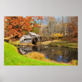Plakatdruck der Mabry Mill in The Meadows of Dan,  Poster