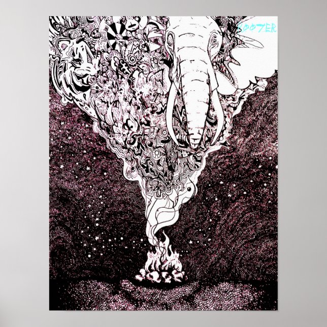 Plakatdruck der Originalkunst Poster (Vorne)