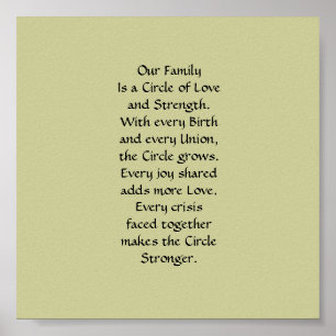 Plakatdruck für den Familienkreis Poster