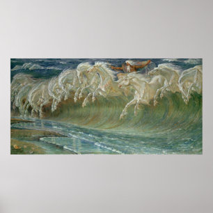 Plakatdruck für Neptun-Pferde Poster