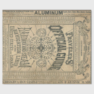 Plakate des Reisend-offizielle Führer-60ld Geschenkpapier