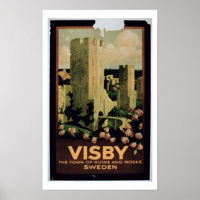 Plakate für die Stadt Visby, Schweden (colo (Vorne)