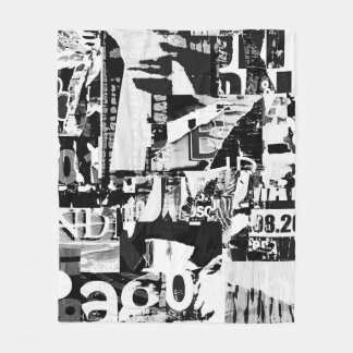 Plakate für verdrehte Straßenwerbung sammeln Backg Fleecedecke