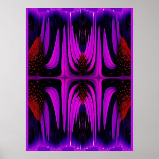 Plakateinfresser Abstrakt - Lila Poster (Vorne)