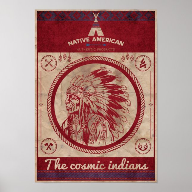 Plakatfilm "amerikanische Ureinwohner" Poster (Vorne)