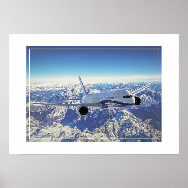 Plakatflugzeug Poster (Vorne)