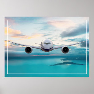 Plakatflugzeug Poster