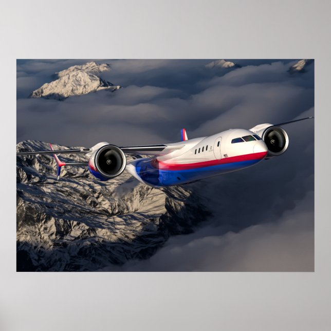 Plakatflugzeug Poster (Vorne)