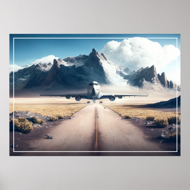 Plakatflugzeug Poster (Vorne)