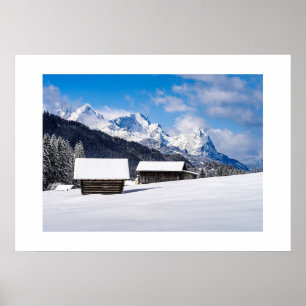 Plakatgebirgslandschaft Poster