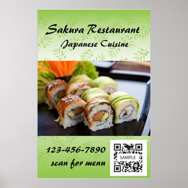 Plakatvorlage Sushi Poster (Vorne)