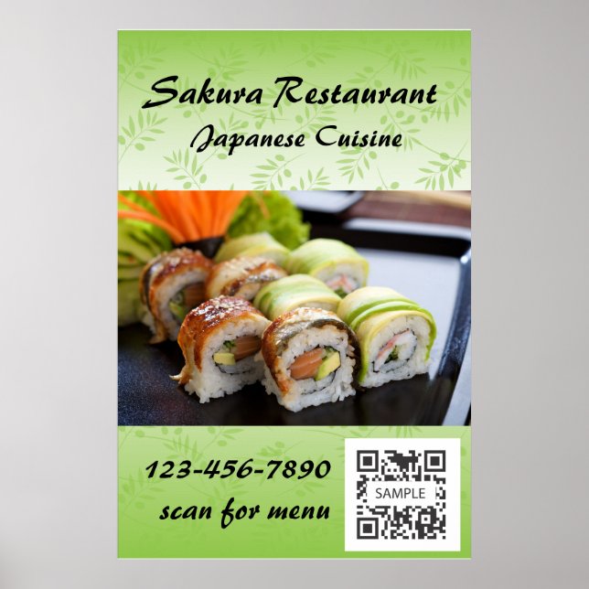 Plakatvorlage Sushi Poster (Vorne)