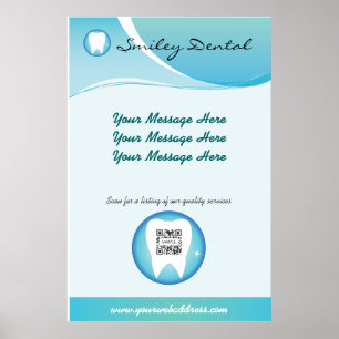 Plakatvorlage Zahnpflege Poster