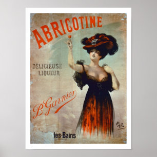 Plakatwerbung "Abricotine" von P. Garnie Poster