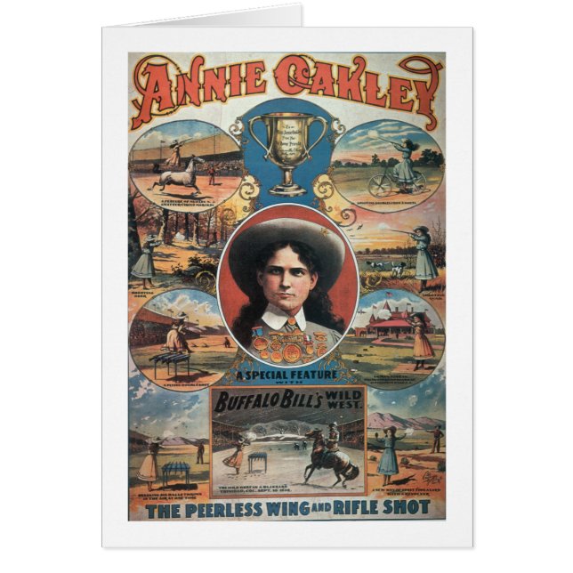 Plakatwerbung Annie Oakley, der in Buffa (Vorne)