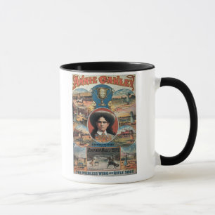 Plakatwerbung Annie Oakley, der in Buffa Tasse