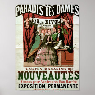Plakatwerbung "Au Paradis des Dames" Poster