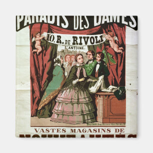 Plakatwerbung 'Au Paradis DES Freifrauen Magnet