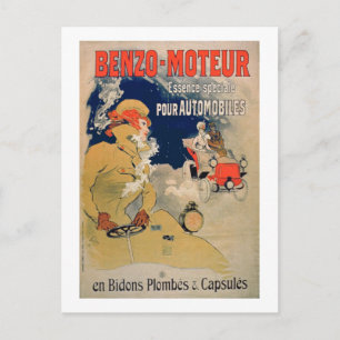 Plakatwerbung "Benzo-Moteur" Motoröl Especi Postkarte