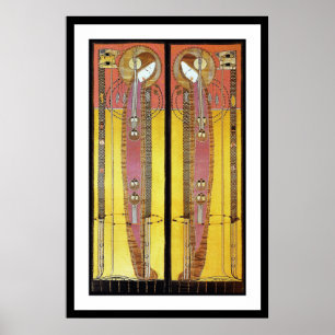 Plakatwerbung: bestickte Panels Poster