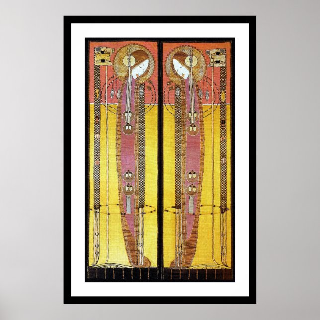 Plakatwerbung: bestickte Panels Poster (Vorne)