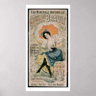 Plakatwerbung 'Brault Natural Mineral Water f Poster