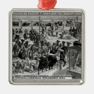 Plakatwerbung, 'das Barnum und der Bailey Ornament Aus Metall