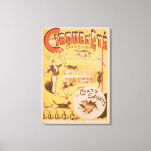 Plakatwerbung das Cirque d'Ete in Leinwanddruck