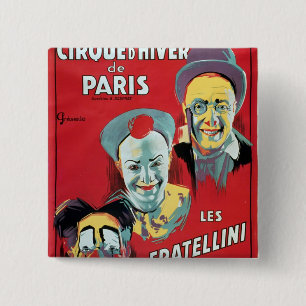 Plakatwerbung das 'Cirque d'Hiver De das Paris Button