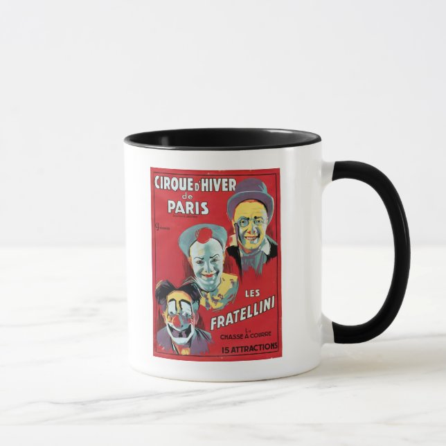 Plakatwerbung das 'Cirque d'Hiver De das Paris Tasse (Rechts)