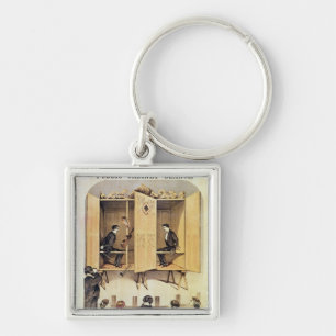 Plakatwerbung eine psychische Leistung Schlüsselanhänger