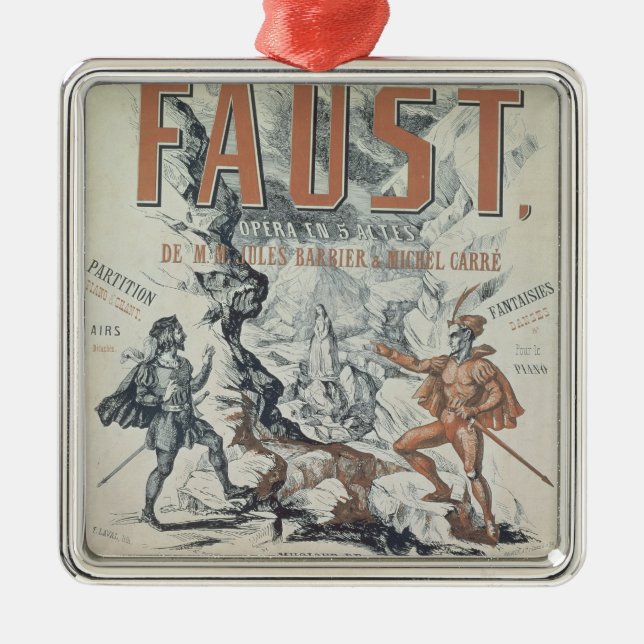 Plakatwerbung 'Faust Ornament Aus Metall (Vorne)