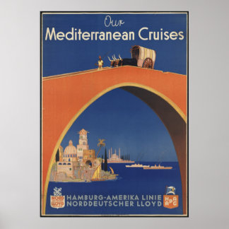 Plakatwerbung für das mediterrane Kulturerbe Poster