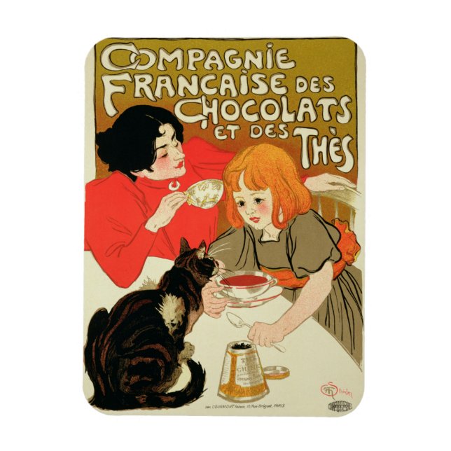 Plakatwerbung für die französische Chocolatfirma Magnet (Vertikal)