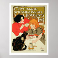 Plakatwerbung für die französische Chocolatfirma